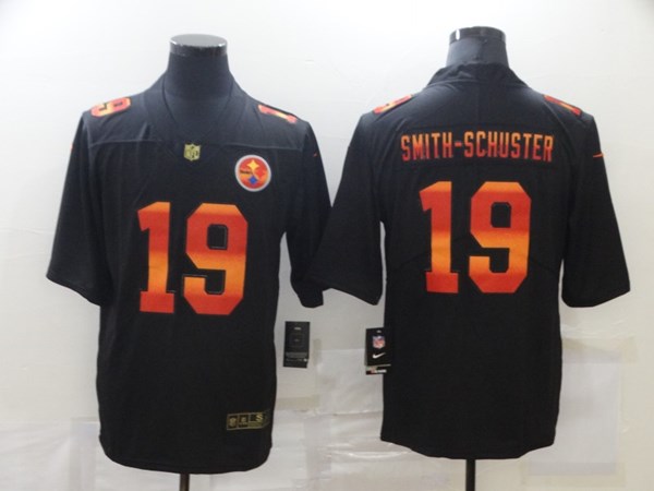Men's Pittsburgh Steelers #19 JuJu Smith-Schuster Black NFL 2020 Fashion Limited Stitched Jersey Men's Pittsburgh Steelers #19 JuJu Smith-Schuster Black NFL 2020 Fashion Limited Stitched Jersey